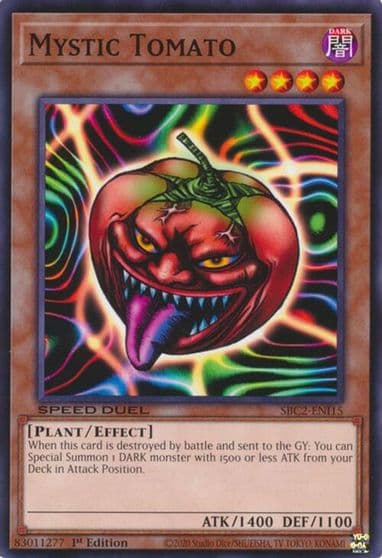 Mystic Tomato Speed Duel: Battle City Finals Yu-Gi-Oh! card
