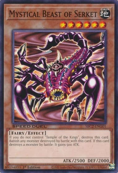 Mystical Beast of Serket Speed Duel: Battle City Finals Yu-Gi-Oh! card
