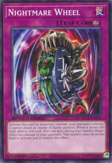 Nightmare Wheel Speed Duel: Battle City Finals Yu-Gi-Oh! card