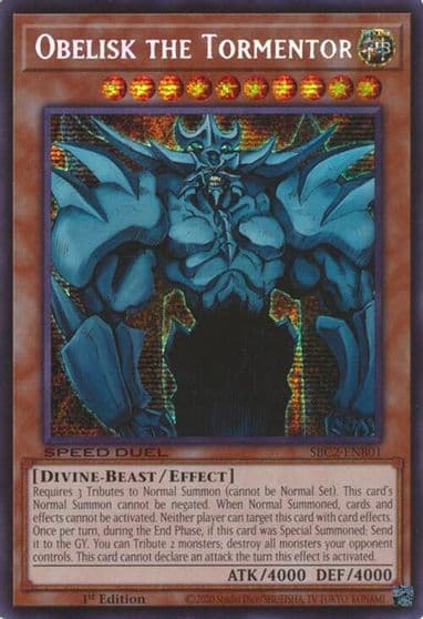 Obelisk the Tormentor Speed Duel: Battle City Finals Yu-Gi-Oh! card