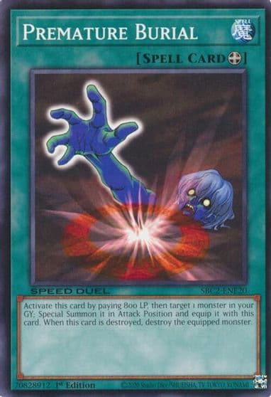 Premature Burial Speed Duel: Battle City Finals Yu-Gi-Oh! card