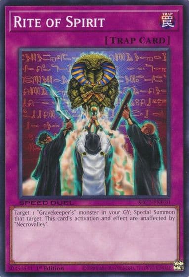 Rite of Spirit Speed Duel: Battle City Finals Yu-Gi-Oh! card