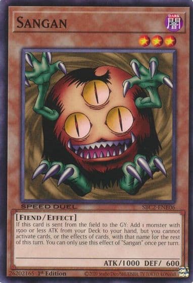 Sangan Speed Duel: Battle City Finals Yu-Gi-Oh! card