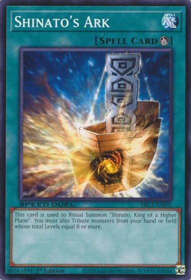 Shinatos Ark Speed Duel: Battle City Finals Yu-Gi-Oh! card