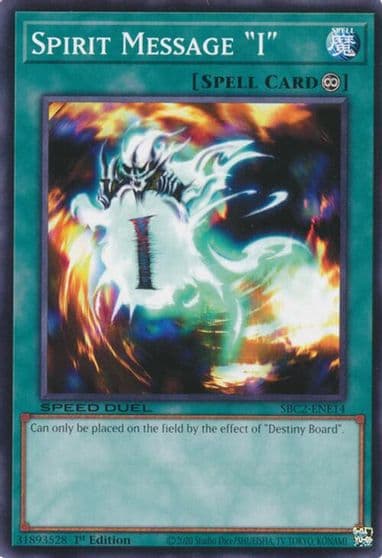 Spirit Message I Speed Duel: Battle City Finals Yu-Gi-Oh! card