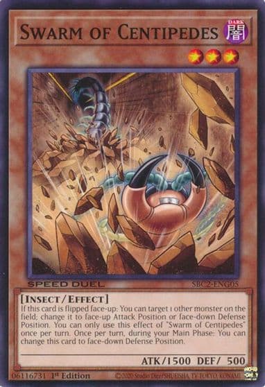 Swarm of Centipedes Speed Duel: Battle City Finals Yu-Gi-Oh! card
