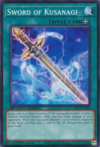 Sword of Kusanagi Speed Duel: Battle City Finals Yu-Gi-Oh! card