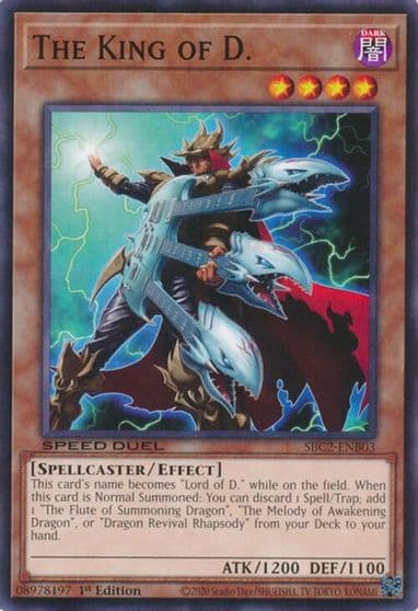 The King of D Speed Duel: Battle City Finals Yu-Gi-Oh! card