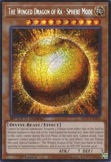 The Winged Dragon of Ra Sphere Mode PSR Speed Duel: Battle City Finals Yu-Gi-Oh! card
