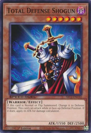 Total Defense Shogun Speed Duel: Battle City Finals Yu-Gi-Oh! card