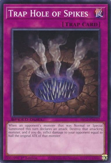 Trap Hole of Spikes Speed Duel: Battle City Finals Yu-Gi-Oh! card
