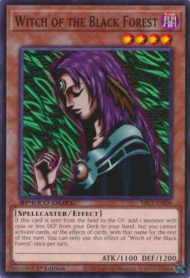 Witch of the Black Forest Speed Duel: Battle City Finals Yu-Gi-Oh! card