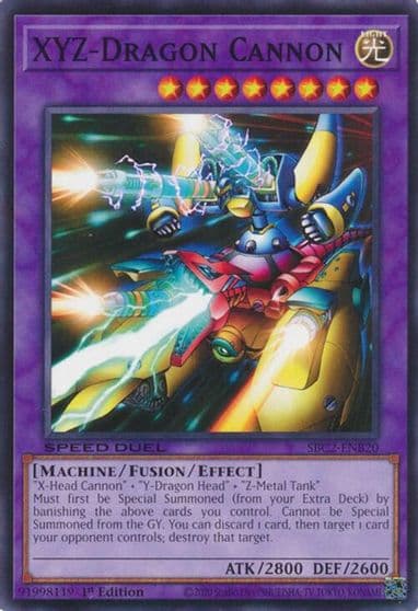 XYZ Dragon Cannon Speed Duel: Battle City Finals Yu-Gi-Oh! card