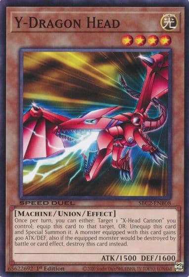 Y Dragon Head Speed Duel: Battle City Finals Yu-Gi-Oh! card