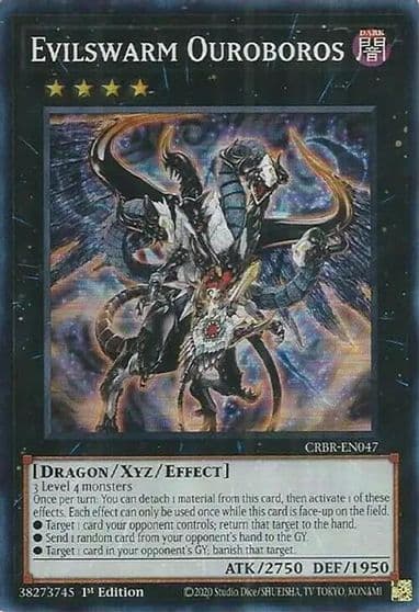 Evilswarm Ouroboros SR Crossover Breakers Yu-Gi-Oh! card