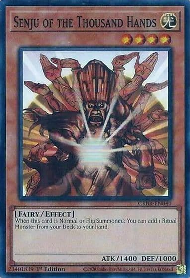 Senju of the Thousand Hands SR Crossover Breakers Yu-Gi-Oh! card
