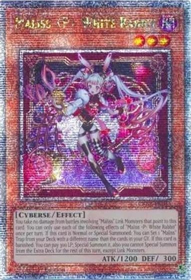 Maliss P White Rabbit Quarter Century Secret Rare Crossover Breakers Yu-Gi-Oh! card