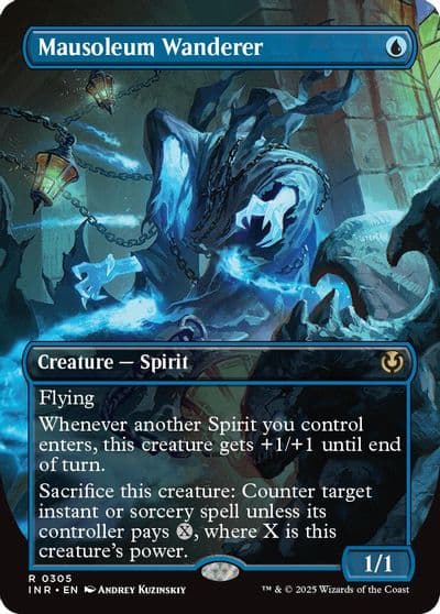 Mausoleum Wanderer Borderless Innistrad Remastered Magic card
