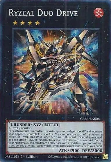 Ryzeal Duo Drive CR Crossover Breakers Yu-Gi-Oh! card