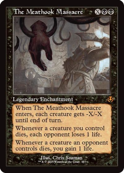 The Meathook Massacre Retro Frame Innistrad Remastered Magic card
