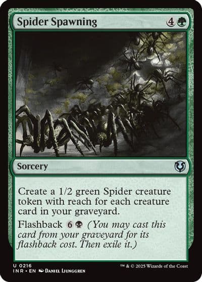 Spider Spawning Innistrad Remastered Magic card