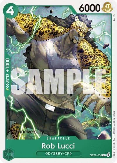Rob Lucci 038 Emperors in the New World: 2nd Anniversary Tournament Cards One Piece card