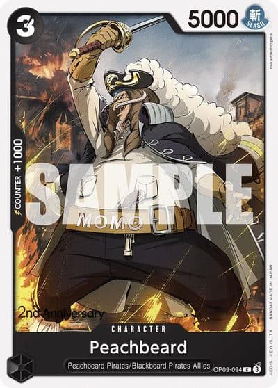 Peachbeard Emperors in the New World: 2nd Anniversary Tournament Cards One Piece card