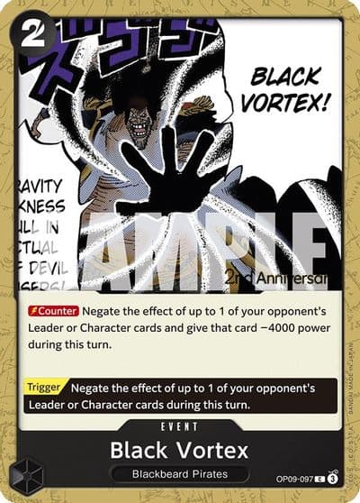 Black Vortex Emperors in the New World: 2nd Anniversary Tournament Cards One Piece card