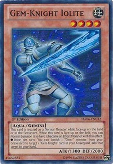 Gem Knight Iolite Hidden Arsenal 6: Omega Xyz Yu-Gi-Oh! card