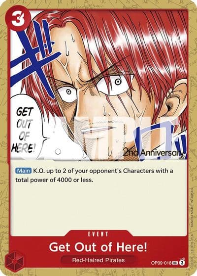 Get Out of Here Emperors in the New World: 2nd Anniversary Tournament Cards One Piece card