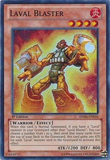 Laval Blaster Hidden Arsenal 6: Omega Xyz Yu-Gi-Oh! card