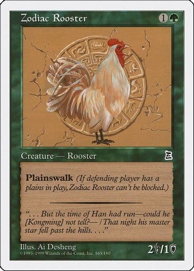 Zodiac Rooster Portal Three Kingdoms Magic card