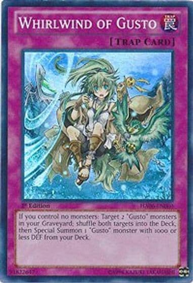 Whirlwind of Gusto Hidden Arsenal 6: Omega Xyz Yu-Gi-Oh! card