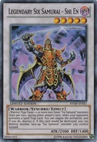 Legendary Six Samurai Shi En Ra Yellow Mega Pack Yu-Gi-Oh! card