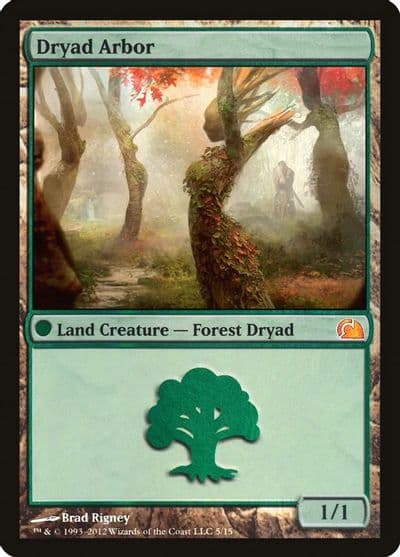 Dryad Arbor From the Vault: Realms Magic card