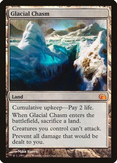 Glacial Chasm From the Vault: Realms Magic card