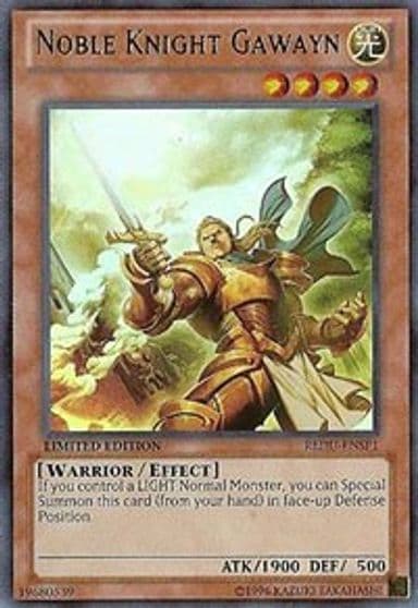 Noble Knight Gawayn Return of the Duelist Yu-Gi-Oh! card