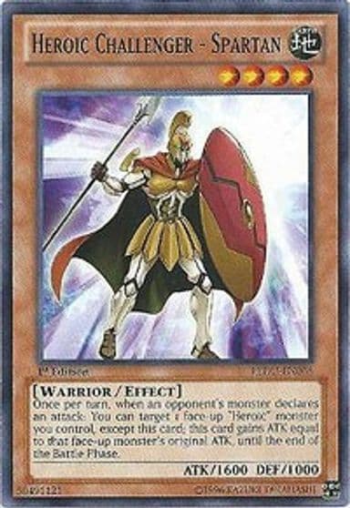 Heroic Challenger Spartan Return of the Duelist Yu-Gi-Oh! card