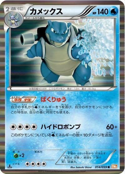Blastoise BW6: Cold Flare Pokemon card