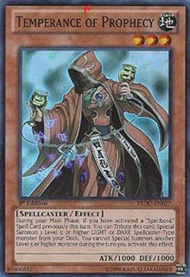 Temperance of Prophecy Return of the Duelist Yu-Gi-Oh! card