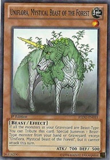 Uniflora Mystical Beast of the Forest Return of the Duelist Yu-Gi-Oh! card