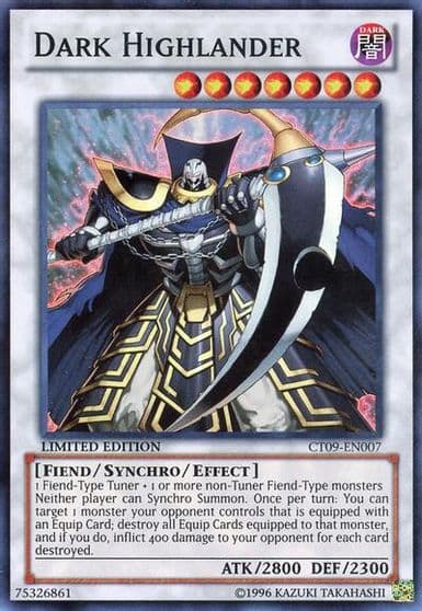 Dark Highlander 2012 Collectors Tin Yu-Gi-Oh! card