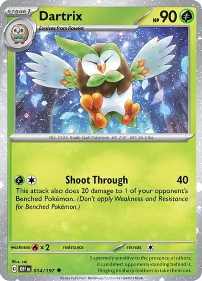 Dartrix (Cosmos Holo) Miscellaneous Cards & Products Pokemon card
