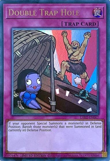 Double Trap Hole The Lost Art Promotion Yu-Gi-Oh! card