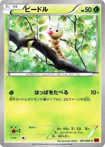 Weedle XY-By: Collection Y Pokemon card