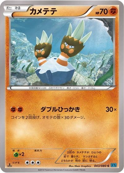 Binacle XY2: Wild Blaze Pokemon card