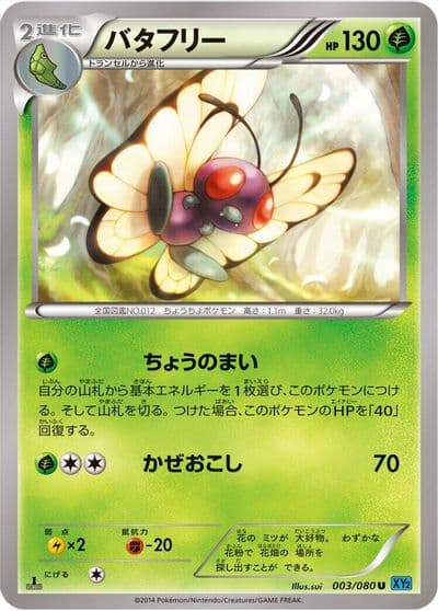 Butterfree XY2: Wild Blaze Pokemon card