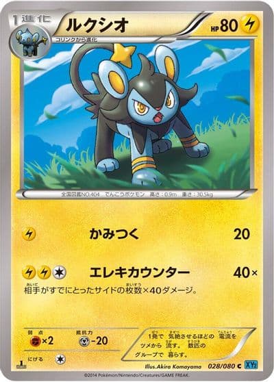 Luxio XY2: Wild Blaze Pokemon card