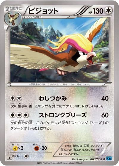 Pidgeot XY2: Wild Blaze Pokemon card