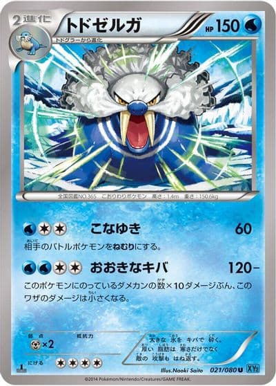 Walrein XY2: Wild Blaze Pokemon card